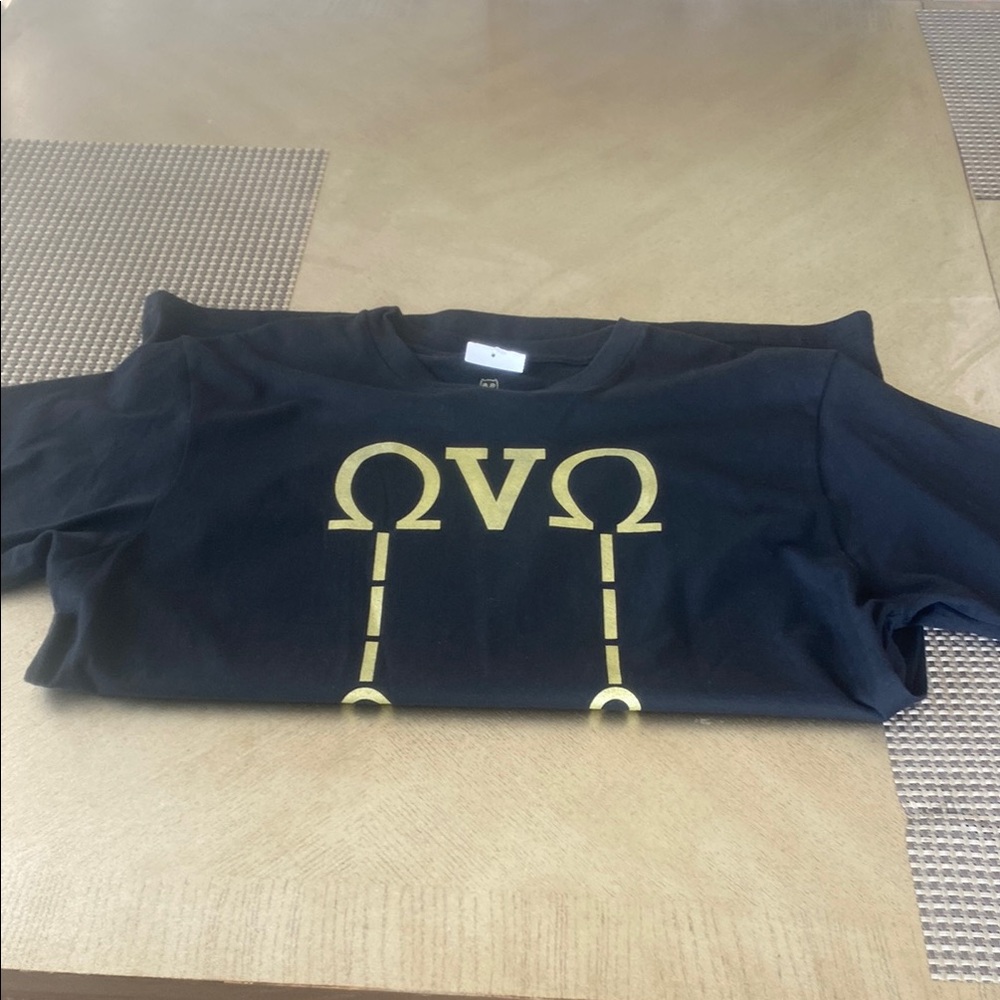 OVO Black T-Shirt with Gold Design
